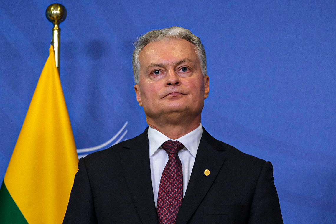 Litouwse president Gitanas Nauseda. Shutterstock