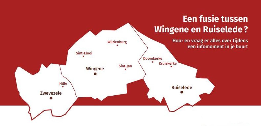 Ondanks verzet van Ruiseledenaars: fusie met buurgemeente Wingene gaat door