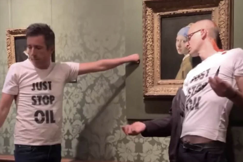 Belgische klimaatactivisten die zich vastlijmden aan kunstwerk Vermeer moeten naar de gevangenis