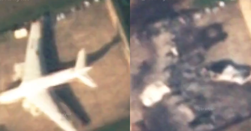 Oekraïense drone vernielt Russisch vliegtuig | PAL X