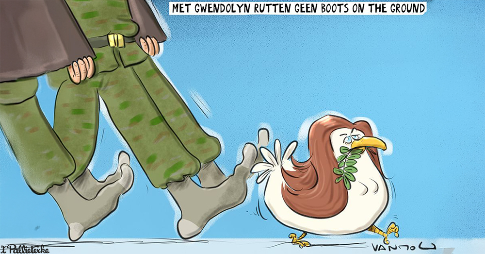 Geen boots on the ground met Gwendolyn Rutten
