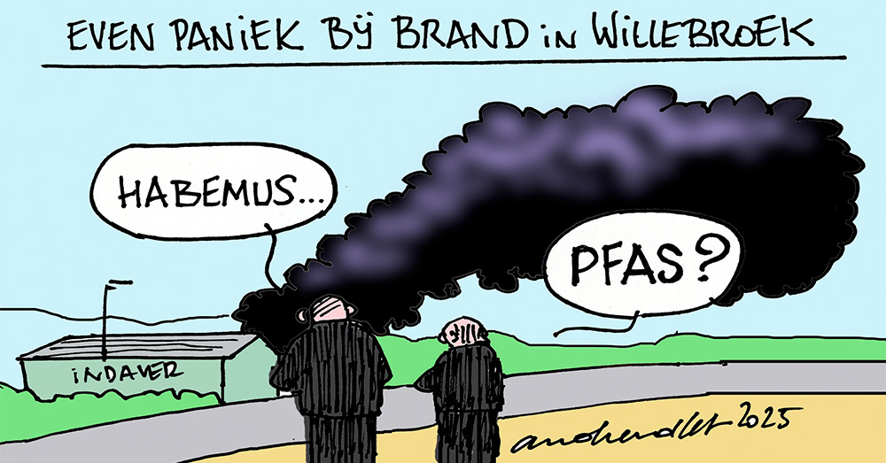 Even paniek bij brand in Willebroek