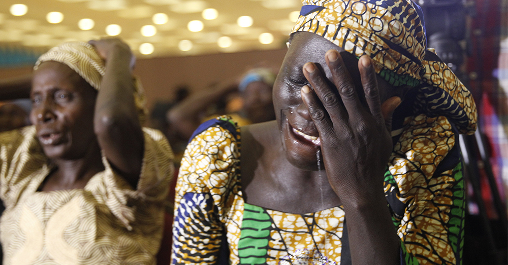 Ouders van de ontvoerde Chibok-meisjes (Photonews)