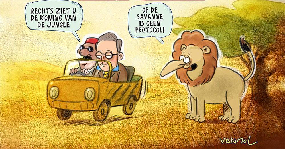 Bart De Wever op safari in Zuid-Afrika