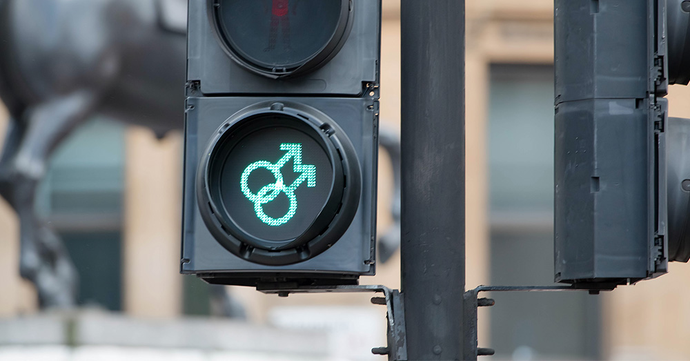 Duitse Groenen willen homoseksuele verkeerslichten