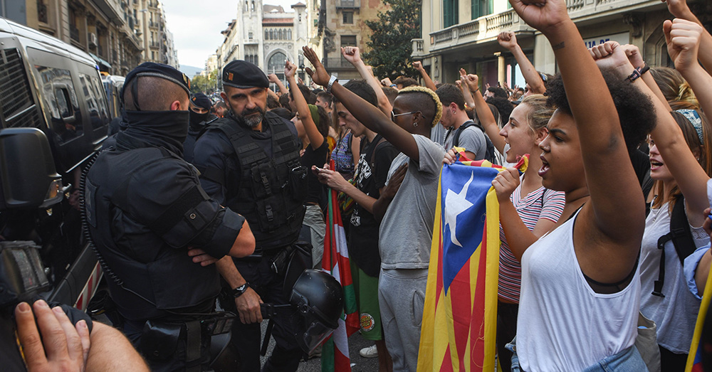 Palestina erkennen, andere staten niet: "Terroristen krijgen eigen staat, pacifistische Catalanen niet"