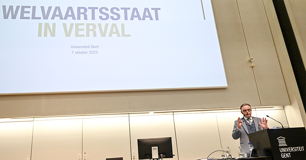 De Wevers communicatie over de 'welvaartsstaat in verval' was overduidelijk gericht op zijn coalitiepartners. Foto Belga