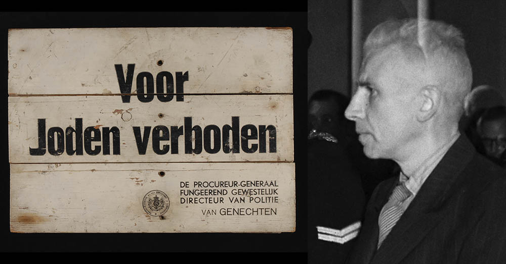 Het opschrift werd verspreid in opdracht van Van Genechten