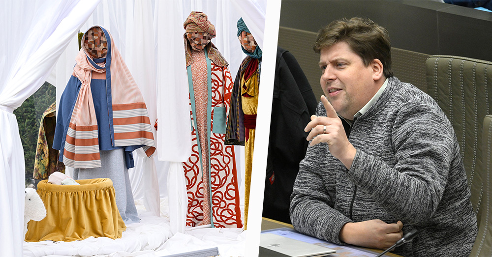 Groene politicus scherp voor criticasters Brusselse kerststal: "Grow up"