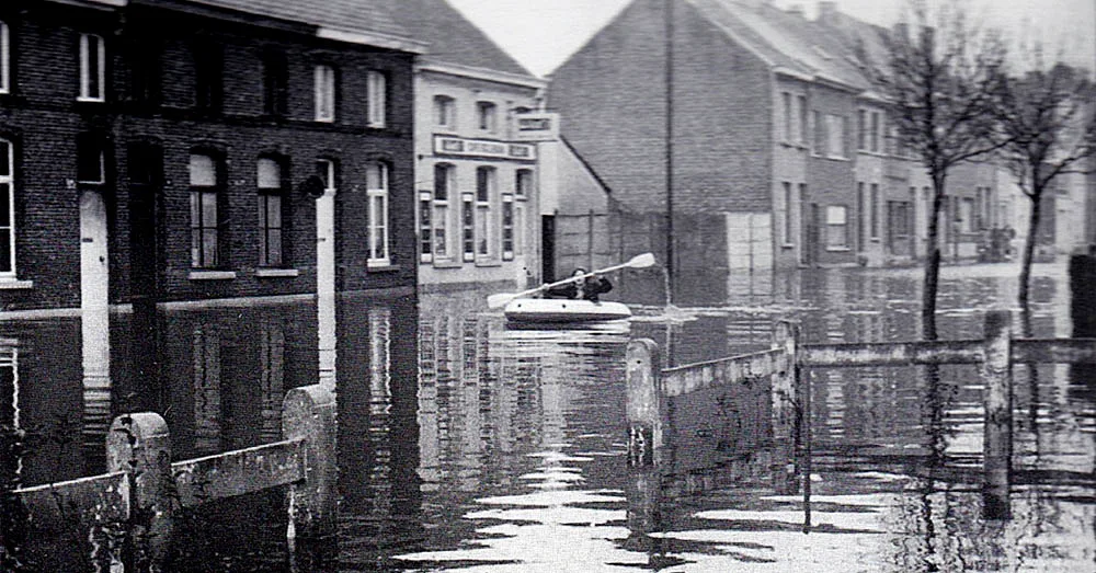 Op de Boomsesteenweg in Ruisbroek was bootjevaren een tijdlang mogelijk (WIL-INFO)