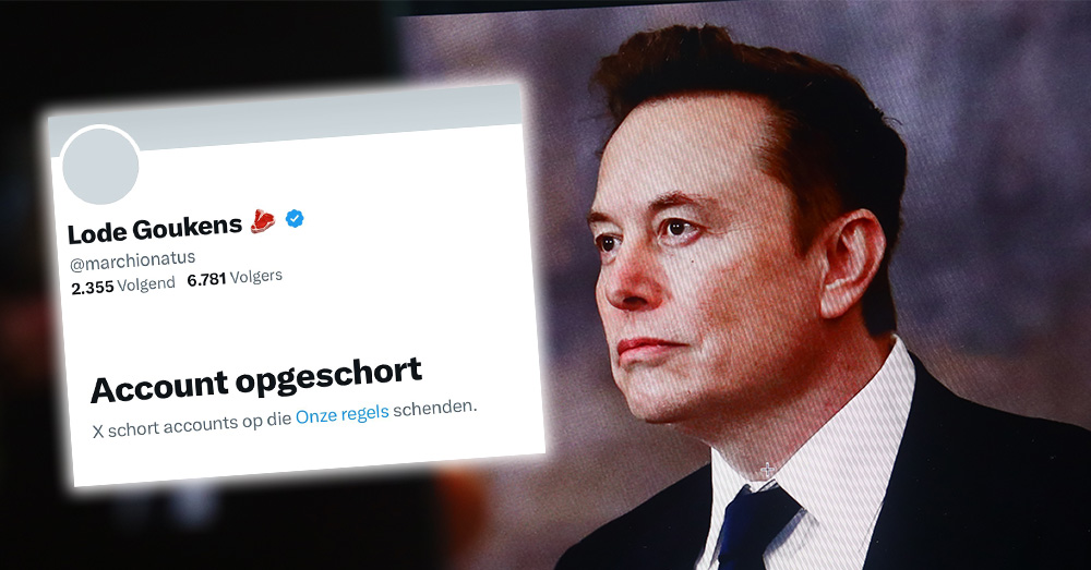 X schort account van onderzoeksjournalist Lode Goukens op: "Meer bemiddelaars voor pornosites dan voor X"