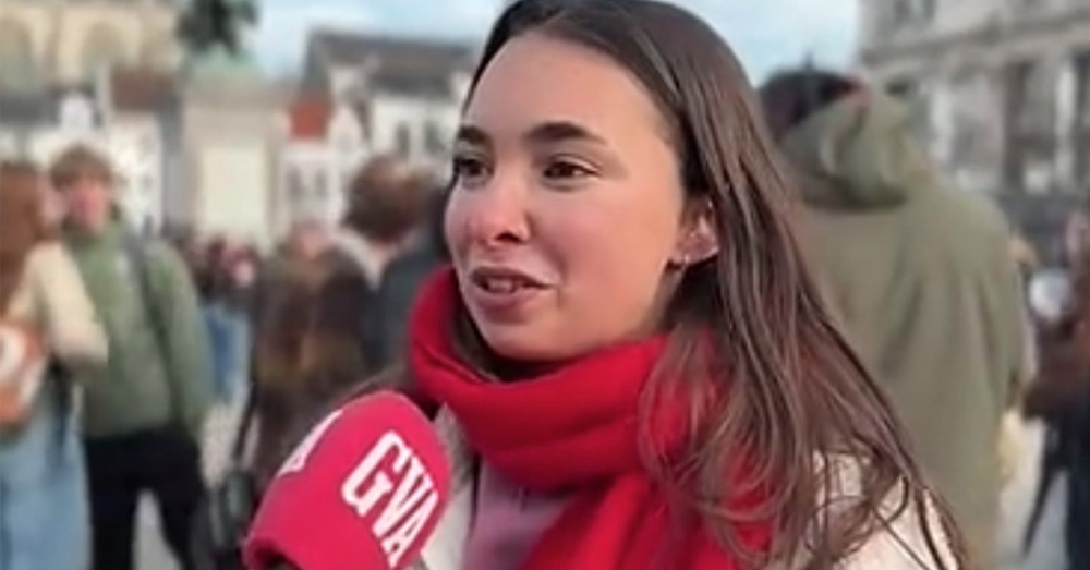GVA interviewde een PVDA-parlementslid die 'betoogde' bij de schoolstaking