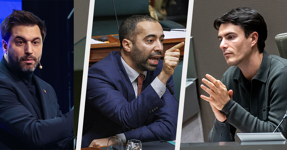 Het balorige voorzitterstrio durft geregeld roet in het eten van BDW te gooien (Belga)