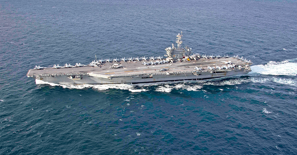 Misschien wordt de USS Abraham Lincoln ingezet (Photonews)