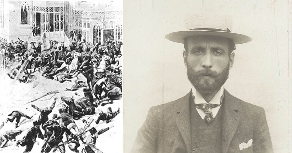 Schets van de moordaanslag op de sultan en Edward Joris