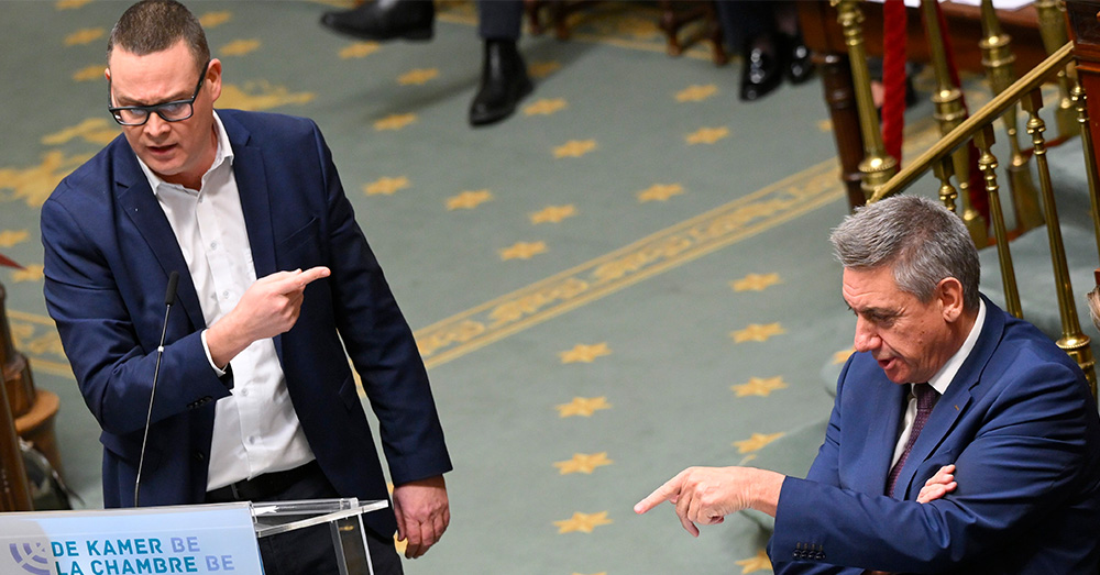 Jambon in de clinch met "witte ridder" Hedebouw: "Maak uw eigen loon en voordelen ook maar eens bekend"