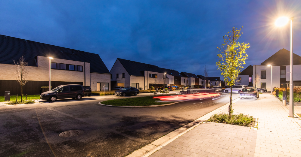 Verlichting straat led fluvius