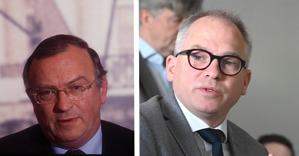 Bart Maddens bespreekt het verschil tussen Luc Van den Brande en Matthias Diependaele (Photonews)