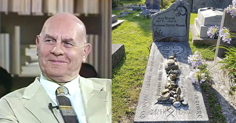 Jean Mabire en zijn graf in Eculleville (Wikipedia Scribe tatillon)