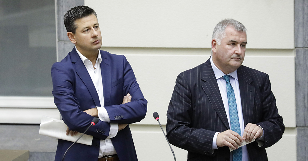 Karim Van Overmeire als Vlaams Parlementslid in 2017, toen voor de N-VA (Belga)