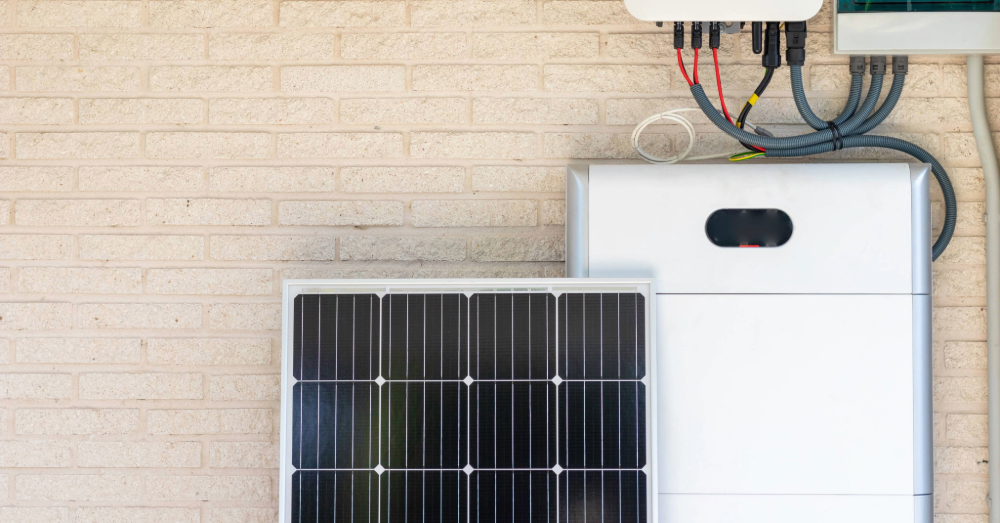 Zonnepaneel met thuisbatterij