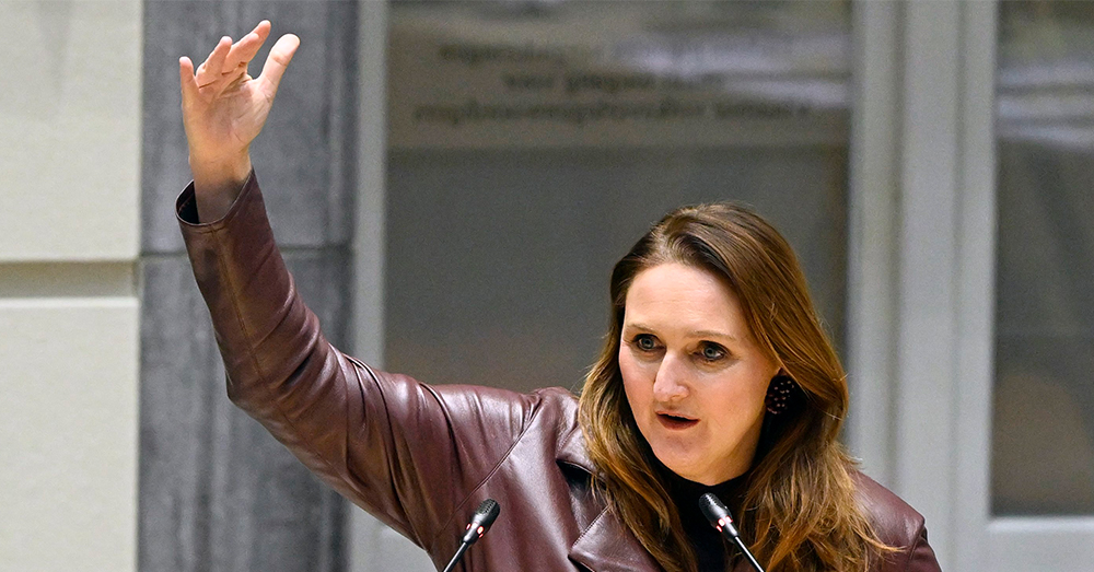 Gwendolyn Rutten profileert zich graag op het Gaza-thema (Photonews)