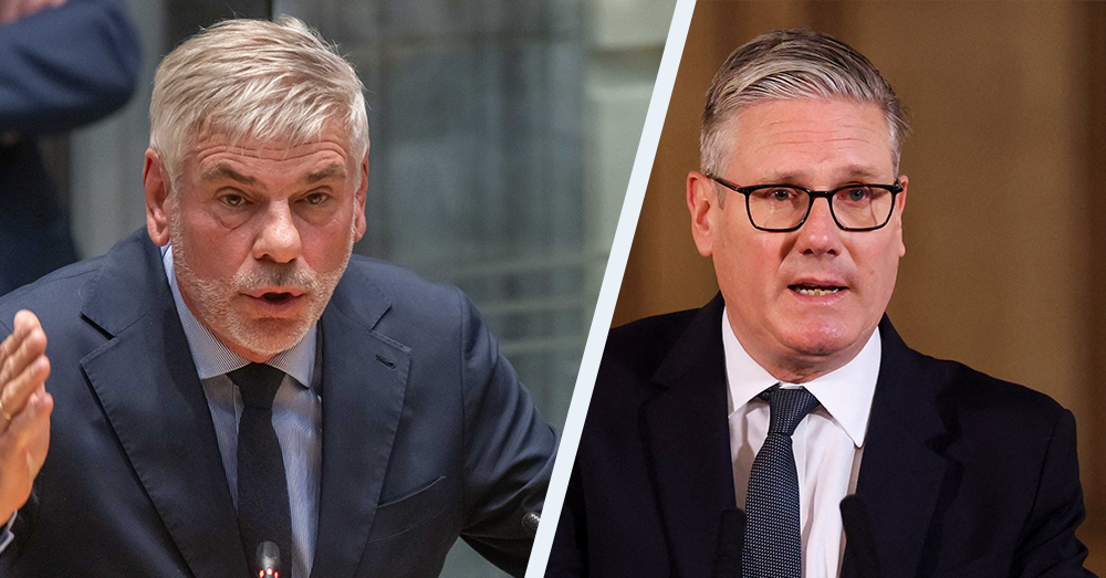 Keir Starmer ontzegt Filip Dewinter en Eva Vlaardingerbroek de toegang tot het VK (Belga:Photonews)