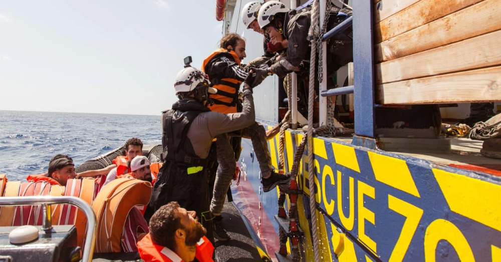 "Redding" van illegale migranten. Foto: Sea Watch e.V.