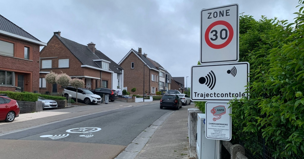 Trajectcontrole snelheidslimiet zone 30