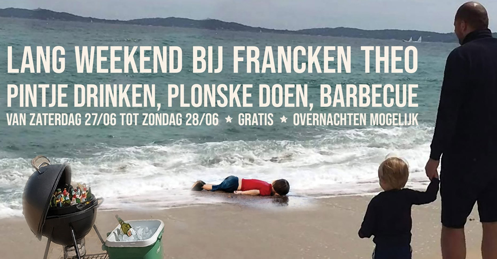 Francken wordt afgebeeld samen met de verdronken Aylan (Facebook)