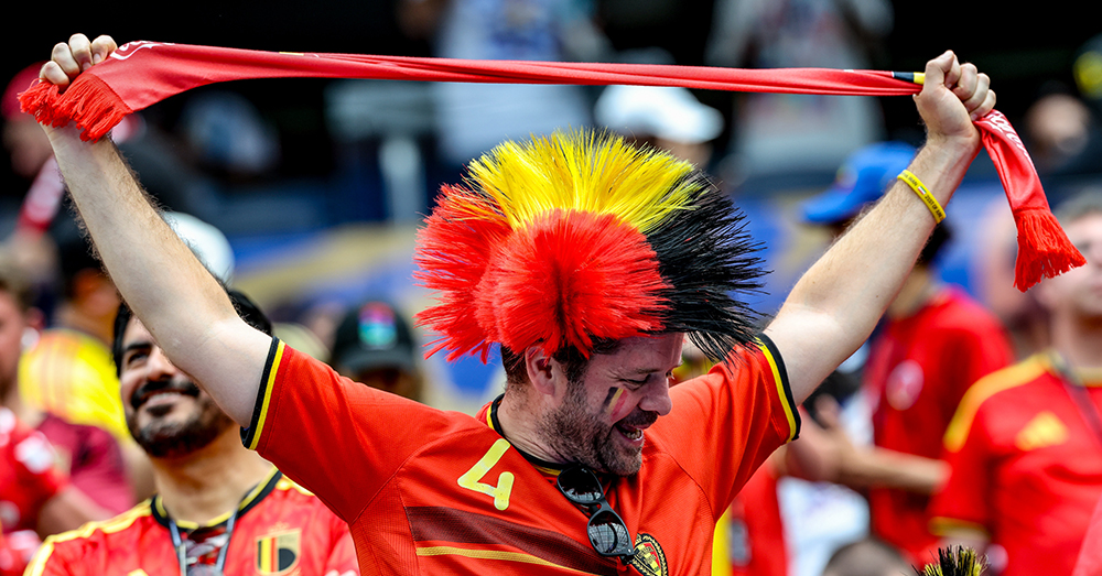 Ook overtuigde Vlamingen supporteren vaak voor de Rode Duivels (Belga)