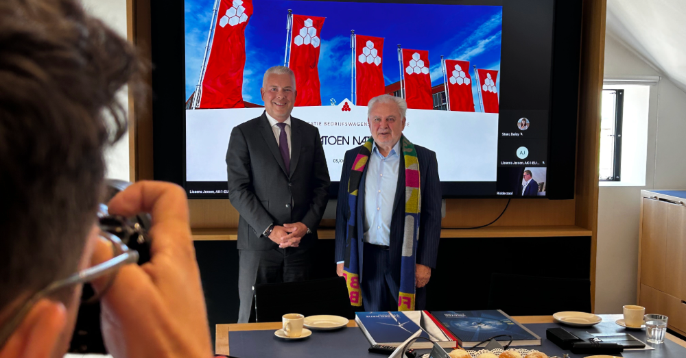 Dr Alexander Wehr en Fernand Huts. Foto: Eigen Redactie
