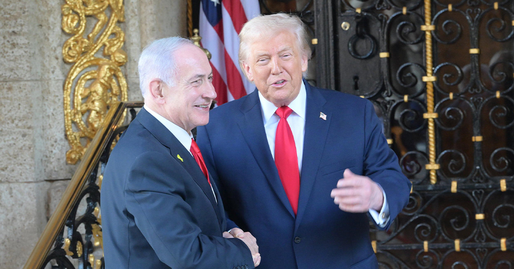 Trump en Netanhahu - Israël en de VS (Photonews)