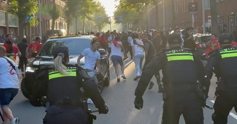 Voorspelde rellen met Marokkanen na wedstrijd lopen uit de hand
