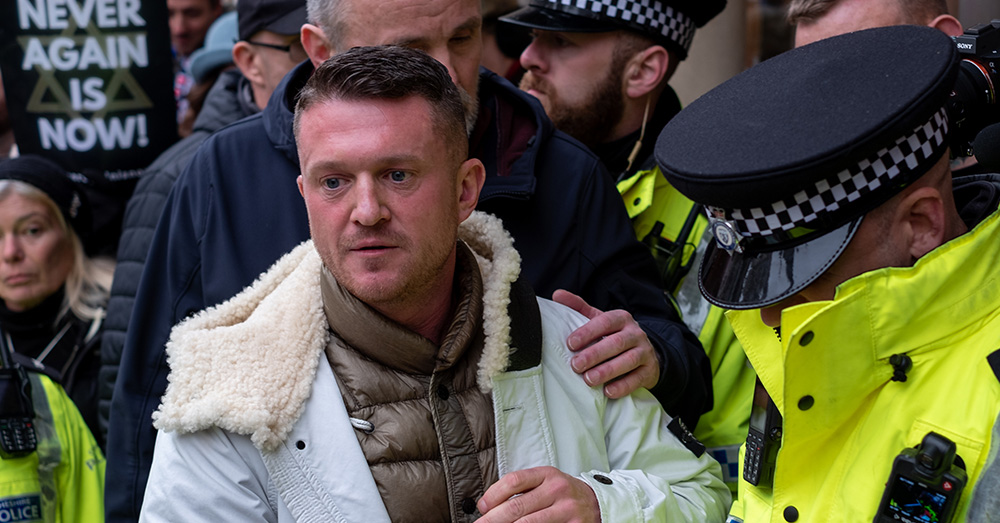 De Britse Tommy Robinson. Foto: Photonews