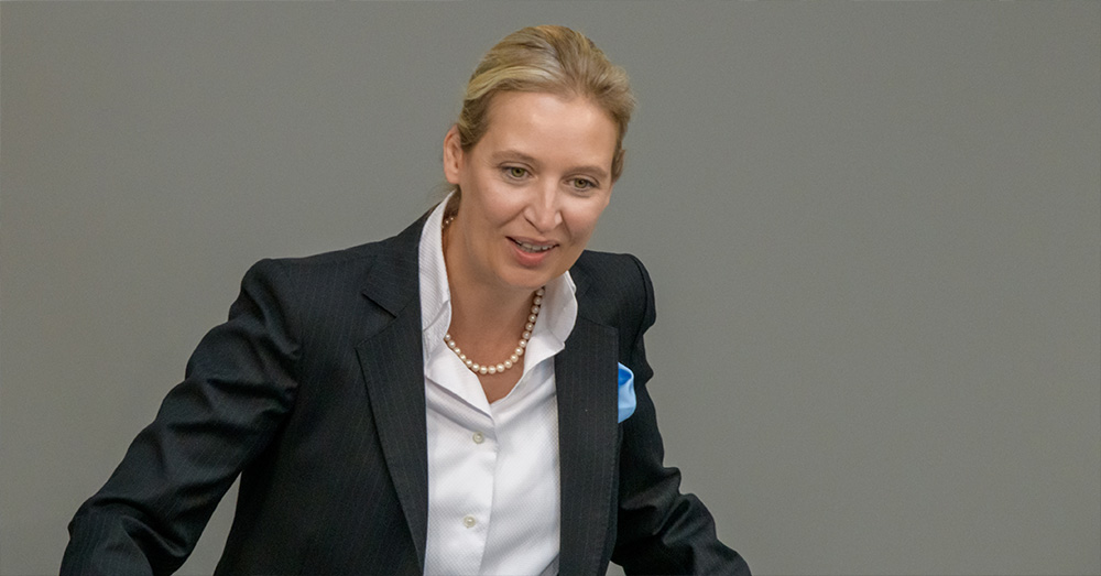 Voorzitster Die Linke moet fakenieuws over AfD-voorzitter Weidel verwijderen