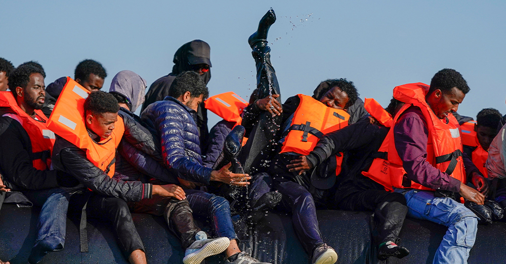 Asielzoekers steken het Kanaal over (Photonews)