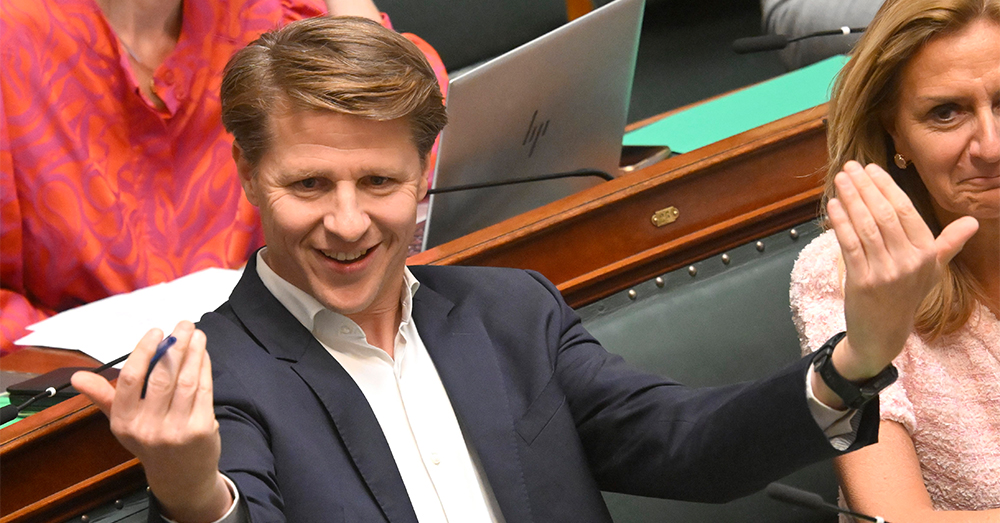 Axel Ronse (N-VA) is niet vies van een sneer richting andere parlementsleden (Photonews)