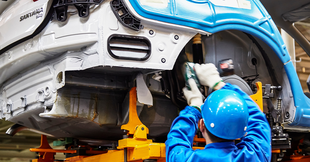 De Volkswagen-fabriek in Shangai blijft op volle toeren draaien (Shutterstock)