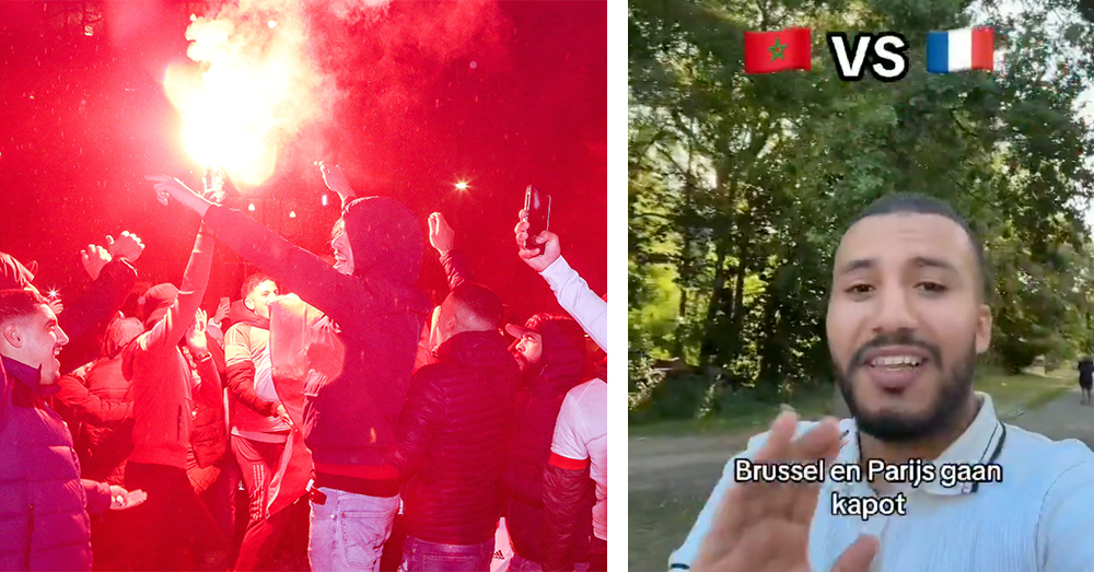 Marokkaan waarschuwt voor rellen na Frankrijk-Marokko (Photonews:TikTok)
