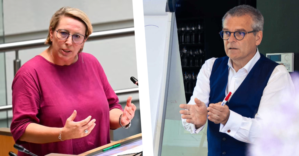 Caroline Gennez en Pieter Casneuf. Foto: Belga