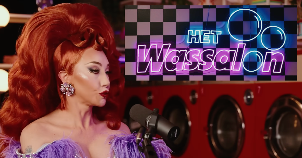 Screenshot van clip uit "Het Wassalon".