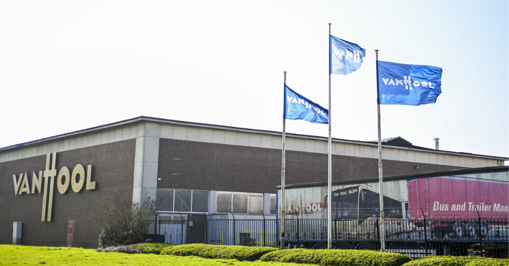 De terreinen van Van Hool in Koningshooikt, Lier. Foto: Belga