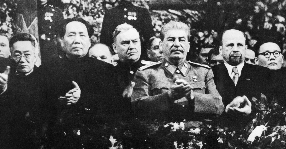 Mao Zedong en Jozef Stalin. Foto: Photonews