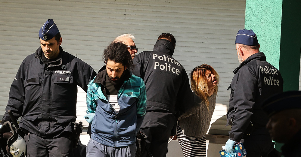 Grootschalige politieactie tegen de drugsproblematiek in Brussel (Photonews)