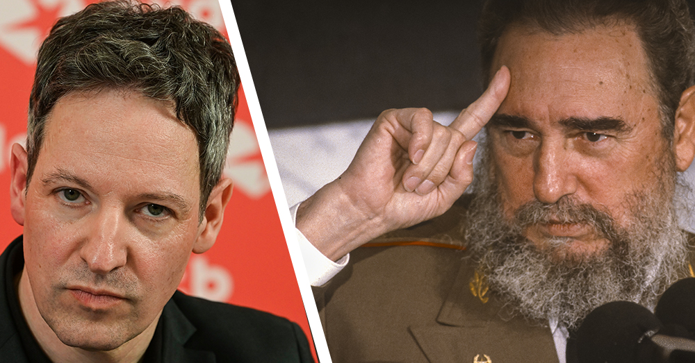 Kim De Witte (PVDA) verheerlijkt Fidel Castro (Photonews en Shutterstock)