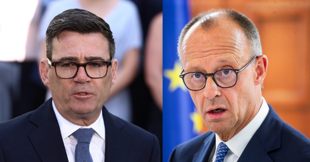 Brits premier Andy Burnham en de Duitse bondskanselier Friedrich Merz. Foto: Shutterstock