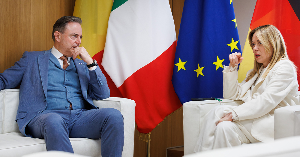 De Wever heeft op 7 september een afspraak met Meloni (Belga)