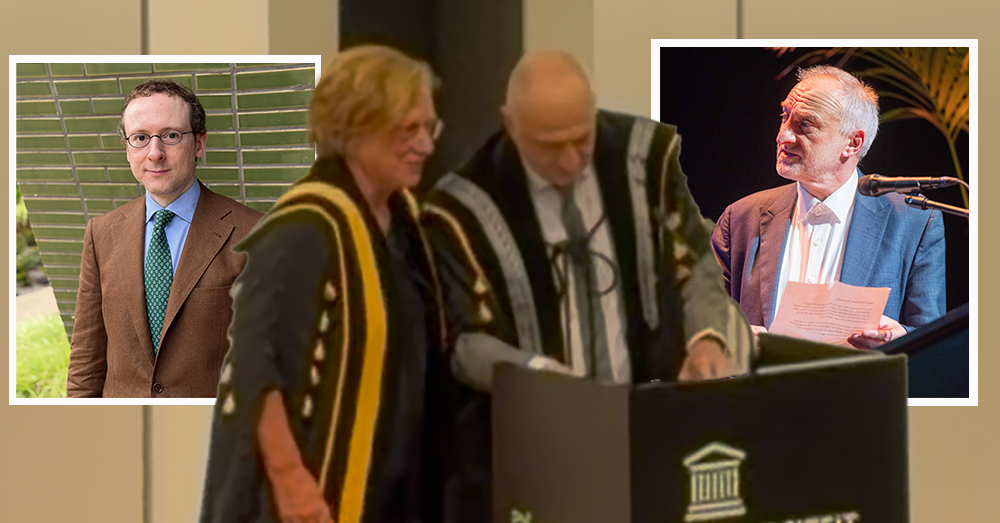 UGent-decaan riep tijdens proclamatie zélf op tot "geweld tegen intoleranten", zoals Cofnas en Trump