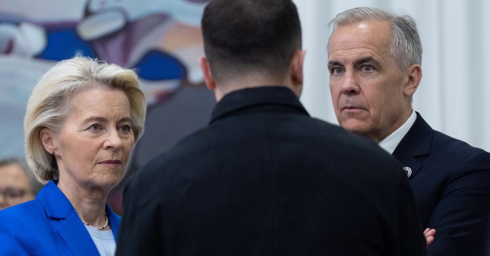 Ursula Von der Leyen en Canadees premier Mark carney (Photonews)